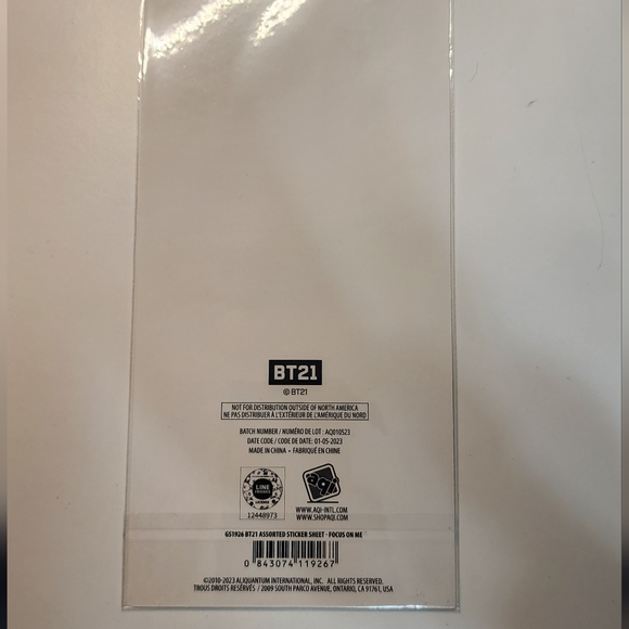 BT21 Sticker Sheet NWT *FREE with any other BT21 purchase* - Picture 2 of 5